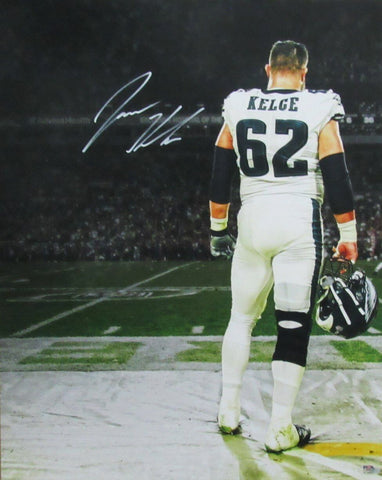 Jason Kelce Philadelphia Eagles Signed/Auto 16x20 Back Photo PSA/DNA 190364