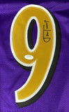 Justin Tucker Baltimore Signed Alternate Purple Football Jersey JSA Hologram