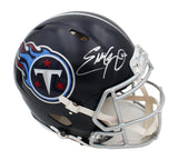 Eddie George Signed Tennessee Titans Speed Authentic NFL Helmet