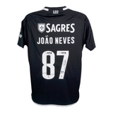 Joao Neves Signed Benfica Away Soccer Jersey #87 with Beckett Witness
