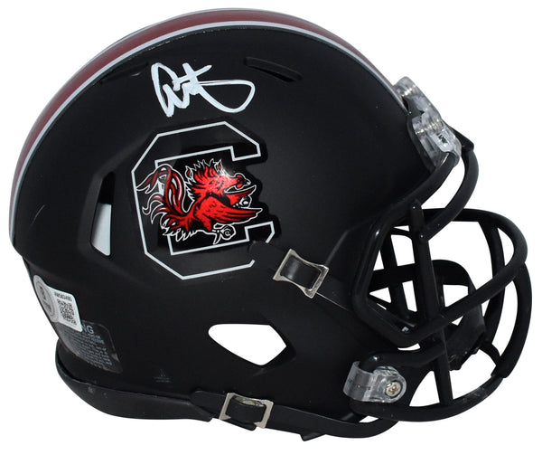 ALSHON JEFFERY SIGNED SOUTH CAROLINA GAMECOCKS BLACK SPEED MINI HELMET BECKETT