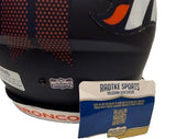 Mike Shanahan Autographed/Inscribed SB XXXII & XXXIII Broncos Replica Helmet COA