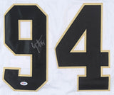 Cameron Jordan Signed New Orleans Saints White Jersey (PSA QR) 3xPro Bowl D.E.
