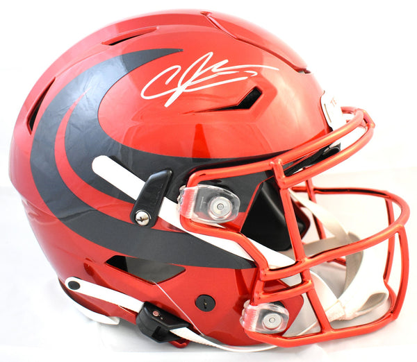Andre Johnson Signed Houston Texans F/S Alt Speedflex Helmet - Beckett W Holo