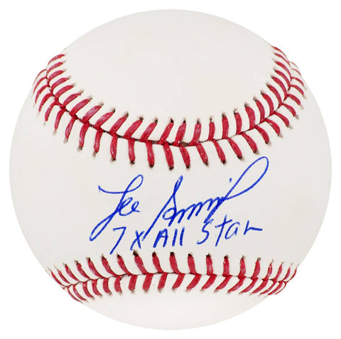 Lee Smith Signed Rawlings Official MLB Baseball w/7x All Star - (SCHWARTZ COA)