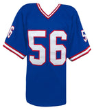 Lawrence Taylor Signed Blue T/B Custom Football Jersey w/HOF'99 - (SCHWARTZ COA)