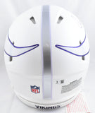 Justin Jefferson Signed Vikings F/S Alt 2024 Speed Authentic Helmet - Beckett W