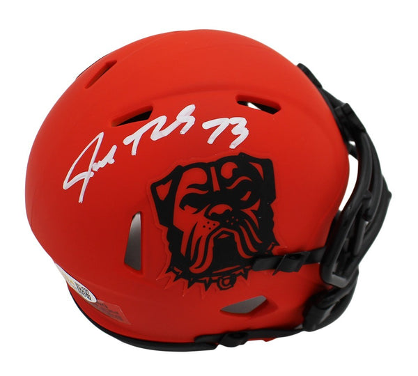 Joe Thomas Signed Cleveland Browns Speed Rave NFL Mini Helmet