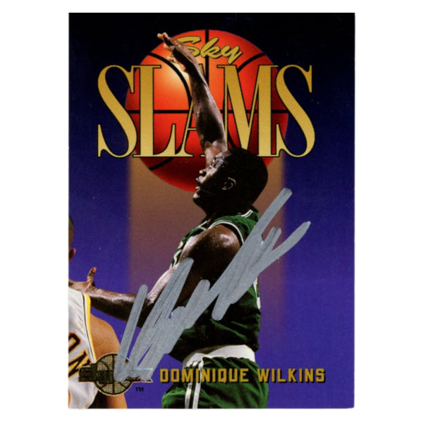 Dominique Wilkins Autographed 1995 SkyBox #311 Trading Card Beckett 54125