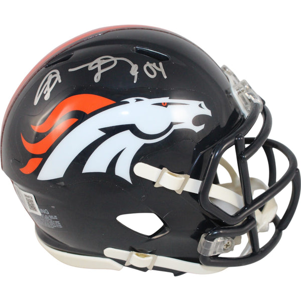 Shannon Sharpe Autographed Denver Broncos TB 97-23 Mini Helmet Beckett 50802