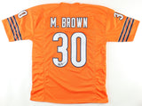 Mike Brown Signed Chicago Bears Jersey (PSA QR) 2000 2nd Round NFL Pick/Nebraska