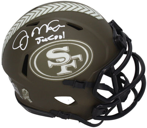 Joe Montana Autographed "Joe Cool" 49ers STS Mini Helmet Fanatics LE 16/24