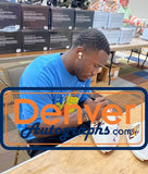 Devin White Signed LSU Tigers White Logo Football Beckett 40584