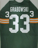 Packers JIM GRABOWSKI Signed Custom Green Bay Jersey AUTO w/ Scripts - JSA