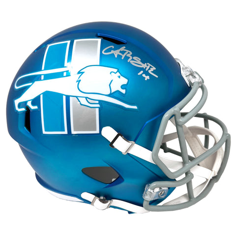 Amon-Ra St. Brown Detroit Lions Signed 2023 Alternate Replica Helmet BAS