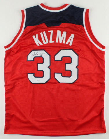 Kyle Kuzma Signed Washington Wizards Jersey (Beckett COA) 2020 NBA Champion L.A.