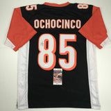 Autographed/Signed CHAD OCHOCINCO (Johnson) Cincinnati Black Jersey JSA COA Auto