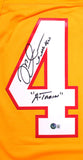 Mike Alstott Signed Buccaneers Legacy Mitchell and Ness Jsy. w/A Train-BA W Holo