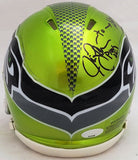 LARGENT & ZORN AUTOGRAPHED SEAHAWKS FLASH GREEN SPEED MINI HELMET MCS 211062