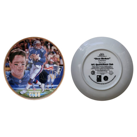 Drew Bledsoe New England Patriots NFL Quarterback Club Bradford Exchange Plate