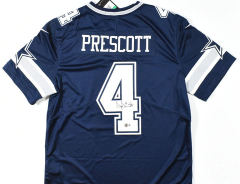 Dak Prescott Autographed Dallas Cowboys Nike Limited Vapor Jersey-Beckett W Holo