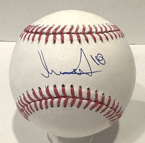 LUIS LARA - Signed Official MLB Baseball AUTO - Milwaukee Brewers - BAS