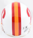 Mike Alstott Autographed Buccaneers 76-96 Mini Helmet A-Train - Beckett W Holo