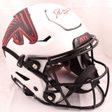 Deion Sanders Signed Atlanta Falcons F/S Lunar Speed Flex Helmet- Beckett W Holo