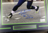 RUSSELL WILSON AUTOGRAPHED SIGNED FRAMED 16X20 PHOTO SEAHAWKS CHAMPS RW 126675