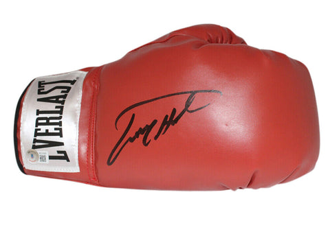 Larry Holmes Autographed/Signed Red Right Boxing Glove Beckett 41004
