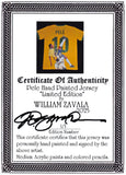 Brazil Pele Signed Hand Painted LE 1/1 By William Zavala Framed Jersey BAS COA