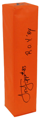 Louis Lipps (STEELERS) Signed BSN Orange Endzone Pylon w/ROY'84 - (SCHWARTZ COA)