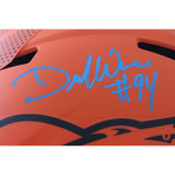 Demarcus Ware Autographed Denver Broncos F/S Rave Helmet Beckett Witness 56369