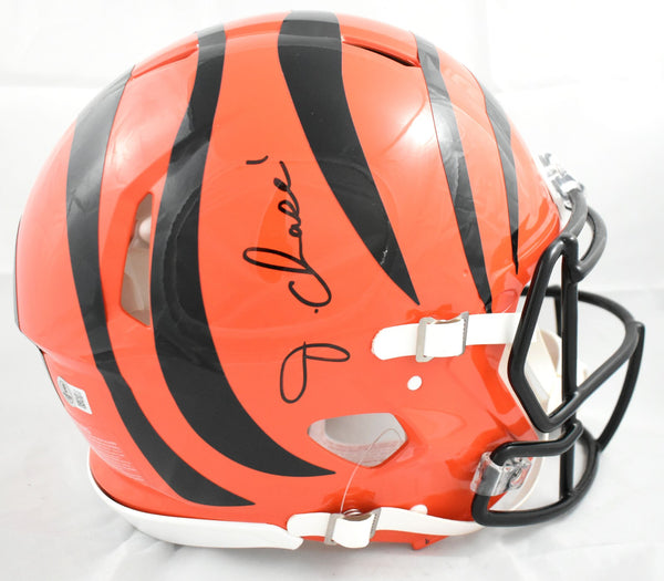 Ja'Marr Chase Autographed Cincinnati Bengals F/S Speed Authentic Helmet- Beckett