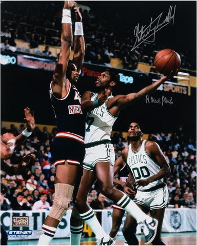 Nate Archibald and Robert Parrish Boston Celtics Signed 16x20 In Post Photo