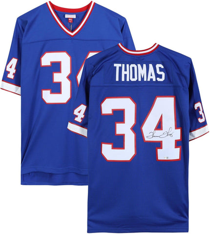 Thurman Thomas Buffalo Bills Signed Mitchell & Ness Blue Replica Jersey