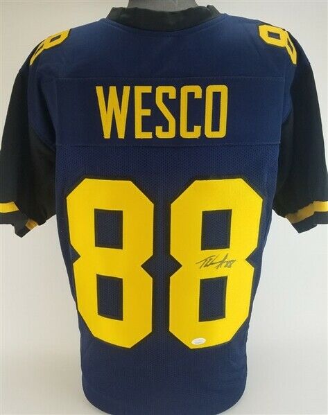 Trevon Wesco Signed West Virginia Mountaineers Jersey (JSA COA New York Jets TE