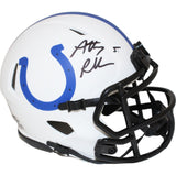 Anthony Richardson Signed Indianapolis Colts Lunar Mini Helmet FAN 43032