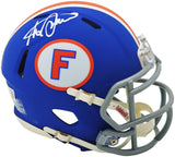 STEVE SPURRIER AUTOGRAPHED FLORIDA BLUE THROWBACK MINI HELMET BECKETT 236154