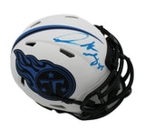 Derrick Mason Signed Tennessee Titans Speed Lunar NFL Mini Helmet