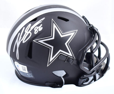 Luke Schoonmaker Signed Cowboys Eclipse Speed Mini Helmet - Beckett W Hologram