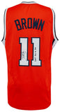 Dee Brown Signed Orange Custom Basketball Jersey w/2005 Big 10 POY - (SS COA)