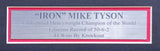 MIKE TYSON AUTOGRAPHED FRAMED WBC WORLD CHAMPIONSHIP GREEN BELT BECKETT 224816