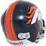 Kyle Johnson Autographed Denver Broncos VSR4 Mini Helmet Beckett 44208