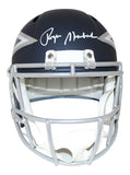Roger Staubach Autographed Dallas Cowboys AMP Replica Helmet BAS 27446