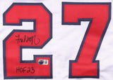 Fred McGriff Signed Atlanta Braves Jersey Inscribed "HOF 23"(Beckett) 493 Homers