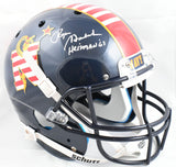 Roger Staubach Autographed NAVY F/S Schutt DTOM Helmet Heisman - Beckett W Holo