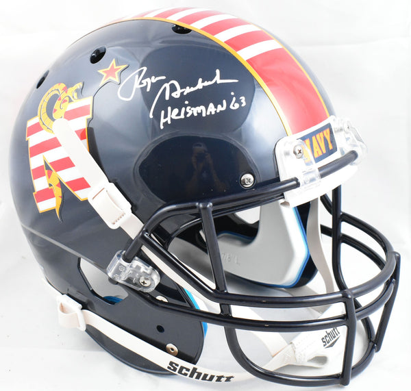 Roger Staubach Autographed NAVY F/S Schutt DTOM Helmet Heisman - Beckett W Holo