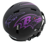 Ricky Williams Signed Baltimore Ravens Speed Authentic Eclipse NFL Helmet "420"