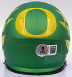 Dillon Gabriel Autographed Oregon Mini Helmet (Smudged) Beckett QR #2W458568
